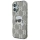 Karl Lagerfeld iPhone 16 vāciņš IML Karl Head Electroplated, melns