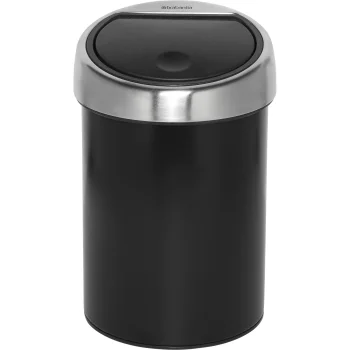 Мусорное ведро Brabantia Touch Bin 3 л, матовое черное