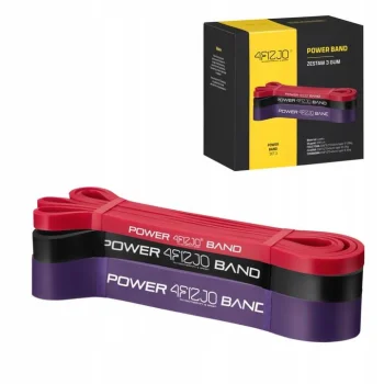 4FIZJO Vingrošanas Pretestības Fitnesa Gumijas Slodzes Lentes Jostas Komplekts 3 gab. | Flexible Power Bands Flexible...