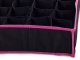 Drawer Organizer for Underwear and Socks, 12 Compartments, Black
