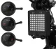 Велосипедный LED-фонарь с поворотником и лазером
