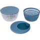 Сушилка для салата Guzzini Spin&Store с крышкой, 26 см, Deep Air Blue