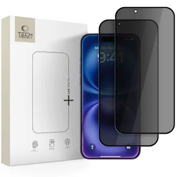 Защитное стекло антишпион Tech-Protect Glass Spy+ для iPhone 17 Air (2 шт.)