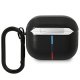 BMW AirPods 3 чехол Leather Curved Line, черный