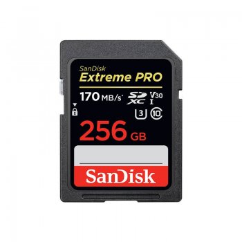 Memory card SanDisk Extreme Pro SDXC 256GB 170/90 MB/s V30 U3 4K (SDSDXXY-256G-GN4IN)