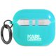 Karl Lagerfeld AirPods 3 maciņš Choupette Head, zils