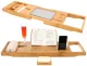 Ruhhy Bambusa vannas plaukts, izvelkams (75-112 cm)