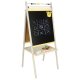 Children\'s Double-sided Magnetic Wooden Drawing Board with Accessories, 40x45x100 cm