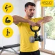 4FIZJO svaru bumbas rokturis hantelei, līdz 45 kg, melns