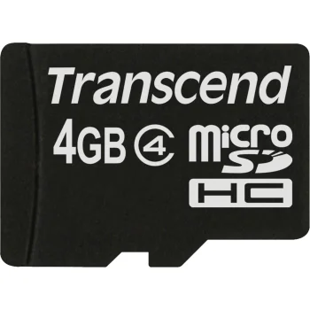 Transcend microSDHC 4GB Class 4 atmiņas karte TS4GUSDC4