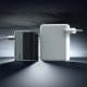 Cuktech AD1404UEU 140W GaN 3x USB-C / USB-A sienas lādētājs ar kabeli pelēks