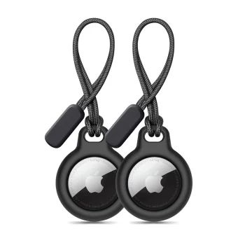 Чехол-брелок Tech-Protect Rough для Apple AirTag (2 шт.), Черный