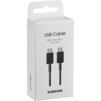 Samsung USB-C uz USB-C kabelis 3A 1.8m, melns