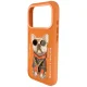 Чехол Nimmy Glasses Cool Dog для iPhone 17 Pro - оранжевый