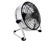 Kluss metāla galda ventilators 22cm USB-C 2 ātrumi mājai birojam, melns