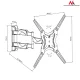 Maclean MC-743 TV and Monitor Wall Mount, 13-65\", up to 30kg