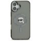 Karl Lagerfeld iPhone 16 Case IML Metal Karl Head MagSafe, Black