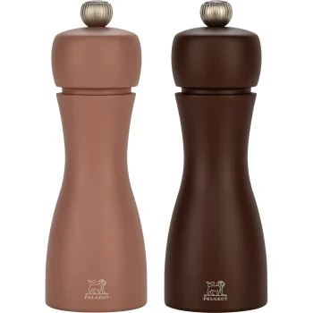 Peugeot Tahiti Salt & Pepper Mill Set, 2 Pieces, 15 cm, Brown