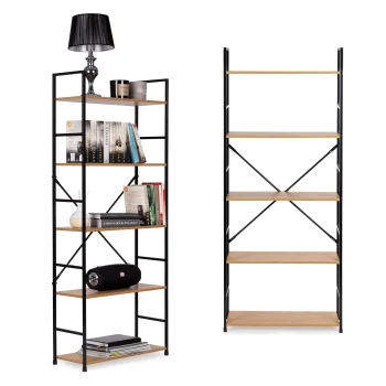 Modernhome koka plaukts LOFT, 5 plaukti