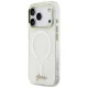 Guess IML Shell Script Metal MagSafe Case for iPhone 17 Pro Max, White