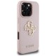 Guess Grained Big 4G Logo Small Classic iPhone 16 Pro Max maciņš - Rozā | Case Pink