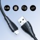Joyroom USB to Apple iPhone Lightning Data Charging Cable 2.4A, 3m, Black | Lādētājvads Datu Pārraides Kabelis