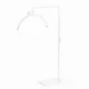 Pusmēness LED grīdas lampa kosmetologiem 40W, 320 LED, balta