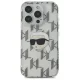 Apple iPhone 16 Pro Max 6.9\'\' Karl Lagerfeld IML Karl Head Electroplated Cover Case, Clear