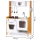 Ecotoys koka rotaļu virtuve bērniem ar gaismu un skaņu, 90 cm