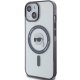 Karl Lagerfeld iPhone 15 Case IML Karl`s Head MagSafe, Transparent / Black