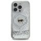 Karl Lagerfeld iPhone 16 Pro Case Liquid Glitter Karl Head MagSafe, Transparent
