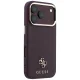 Guess vāciņš iPhone 18 Pro Max / 17 Pro Max Saffiano Small 4G MagSafe, bordo