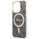 Guess iPhone 14 Pro Case 4G MagSafe, Black
