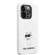 Karl Lagerfeld iPhone 14 Pro Max Case Silicone Choupette MagSafe, White