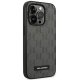 Karl Lagerfeld Saffiano Mono Metal Logo Case for iPhone 14 Pro Max - Gray
