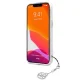 Чехол Guess для iPhone 13 mini 4G Gray Strap Charm, прозрачный