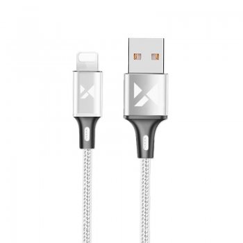 Wozinsky USB to Apple iPhone Lightning Data Charging Cable 2.4A, 2m, White | Lādētājvads Datu Pārraides Kabelis