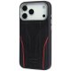 Audi R8 Genuine Leather MagSafe Phone Case Cover iPhone 17 Pro - Black and Red