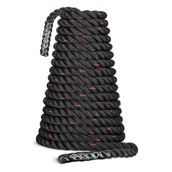 Тренировочный канат 4FIZJO Power Battle Rope 15 м, черный