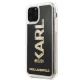 Karl Lagerfeld Glitter Karl Logo vāciņš priekš iPhone 11 Pro 5.8\", Black