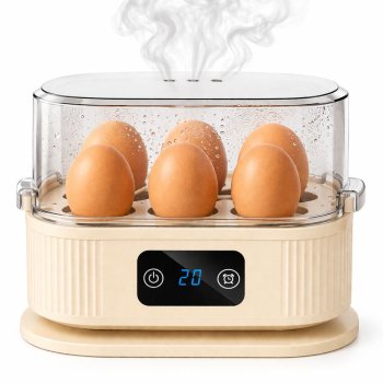 Electric Egg Cooker for 6 Eggs with Timer 200W TB-972