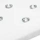 Momo Diamond velūra manikīra roku paliktnis Ecru