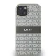 DKNY vāciņš iPhone 15 / 14 / 13 Leather Mono Stripe & Metal Logo, smilškrāsas
