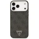 Чехол Guess 4G Triangle Logo MagSafe для iPhone 17 Pro Max / 18 Pro Max, черный/серебристый