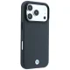 Чехол BMW Sign Kevlar Metal Logo MagSafe для iPhone 18 Pro Max / 17 Pro Max, темно-серый