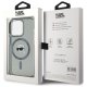 Karl Lagerfeld iPhone 15 Pro vāciņš MagSafe IML Metal K. Head, melns