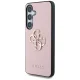 Чехол Guess Grained Big 4G Logo для Samsung Galaxy S25+ розовый