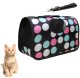 Pet carrier bag for small dog or cat, adjustable shoulder strap