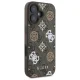 Чехол Guess Peony On 4G Background MagSafe для iPhone 16, коричневый