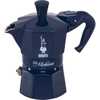 Bialetti La Mokina Joyful Memories Espresso Maker, Blue